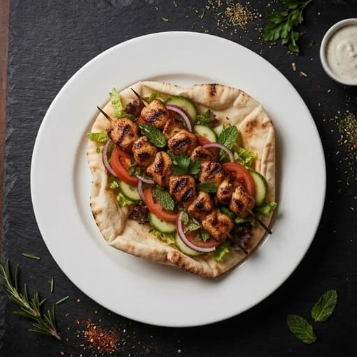 Kycklingspett i Irakiskt Bröd